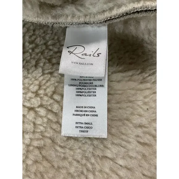 Rails 'Imani' Black Leather Jacket Size XS NWT